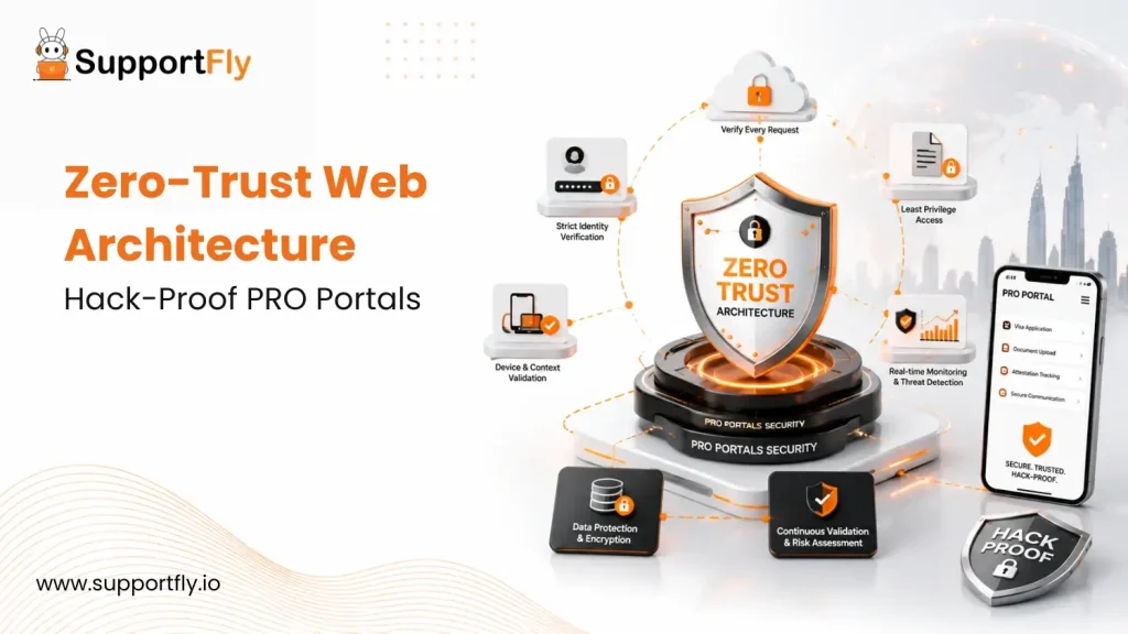 Zero-Trust Web Architecture for PRO Portals: SuportFly's 2026 Blueprint for Hack-Proof Visa and Attestation Platforms